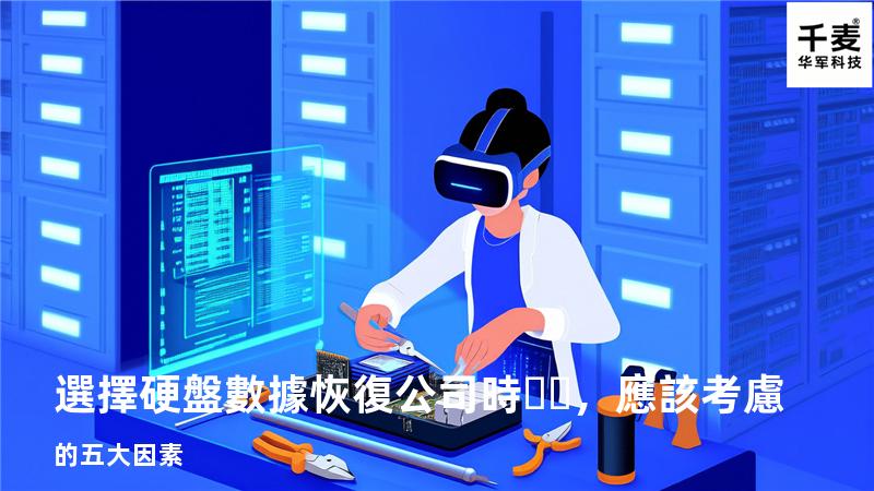 選擇硬盤數據恢復公司時，應該考慮的五大因素
